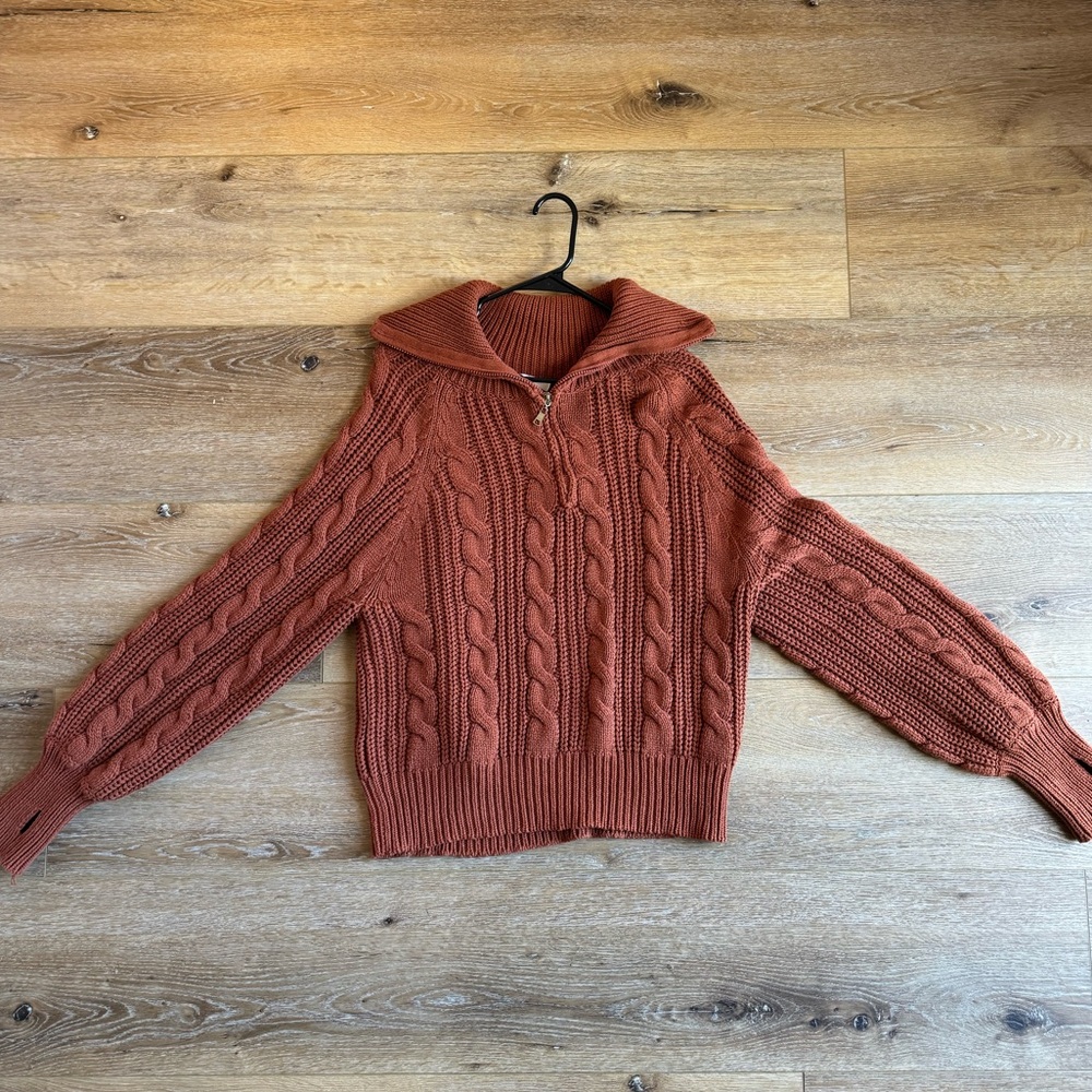Grey Bandit Orange Sweater